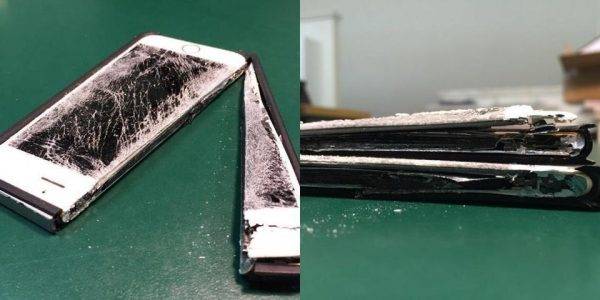 „A főnököm véletlenül felvágta az iPhone-ját a hidraulikus papírvágóval."