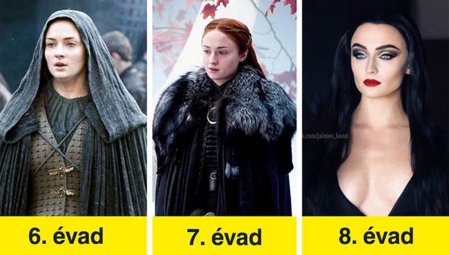 „Sansa Stark evolúciója."