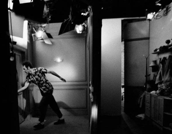 Michael Richards, a Seinfeld című sorozat forgatásán.