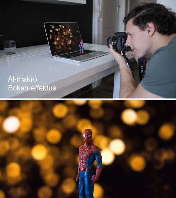 Ál-makró bokeh effektus.