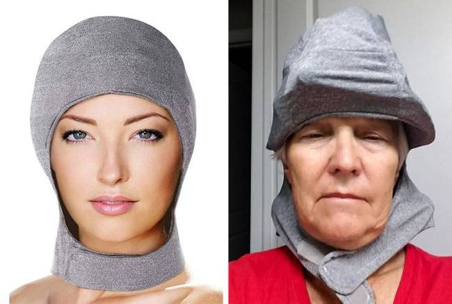Állítólag ez egy migrén elleni jégsapka.