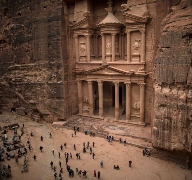 Al-Khazneh (Petra, Jordánia) 1900 és 1940 között
