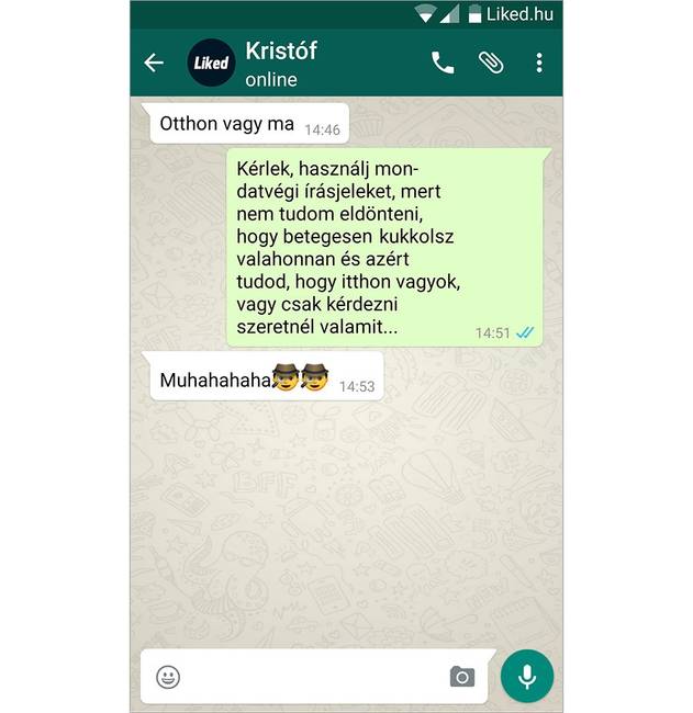 Nem lett megnyugtatva.