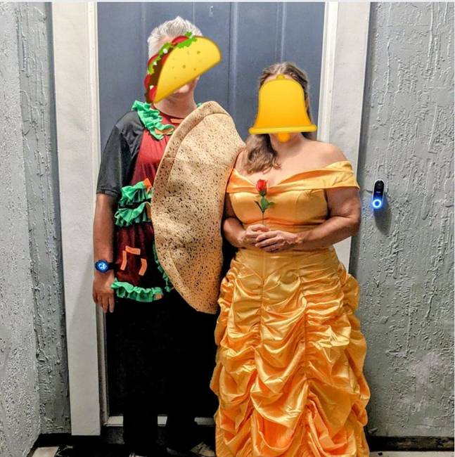 A feleség azt mondta, hogy "Belle"-nek öltözik halloweenkor, és megkérte a párját, hogy ehhez méltóan válasszon magának jelmezt.