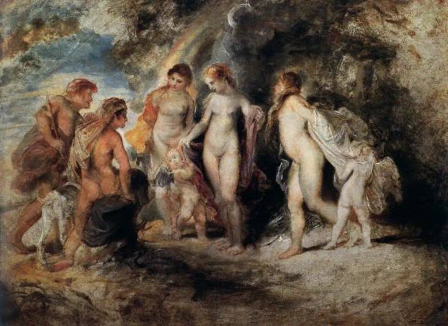 P. P. Rubens, 'Párizsi ítélet' vázlat, 1606.