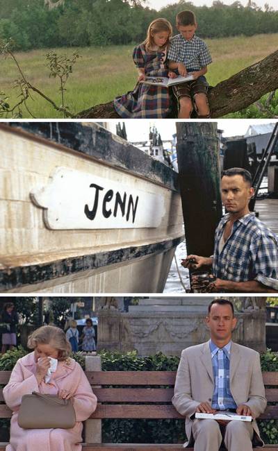 Forrest Gump kék kockás ing