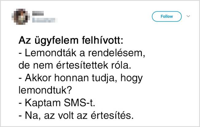 „Nem értesítettek!"