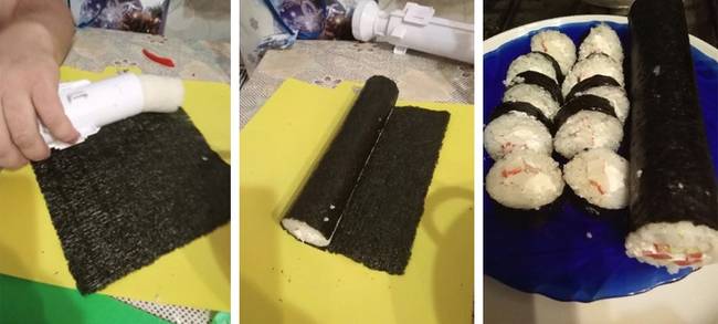 Sushi-tekercs nyomó