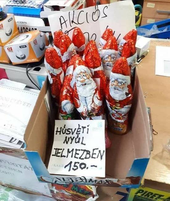 Valahogy csak el kell adni a karácsonyról megmaradt csokoládékat.