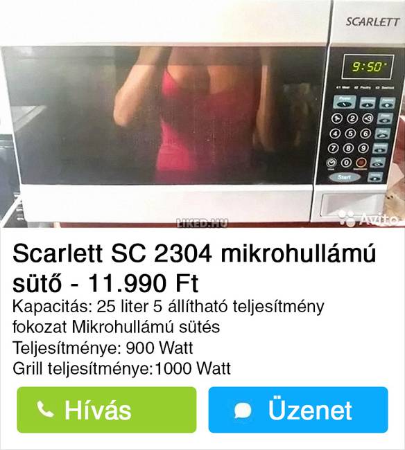 Hatékony módja ez a mikrohullámú sütők árusításának.
