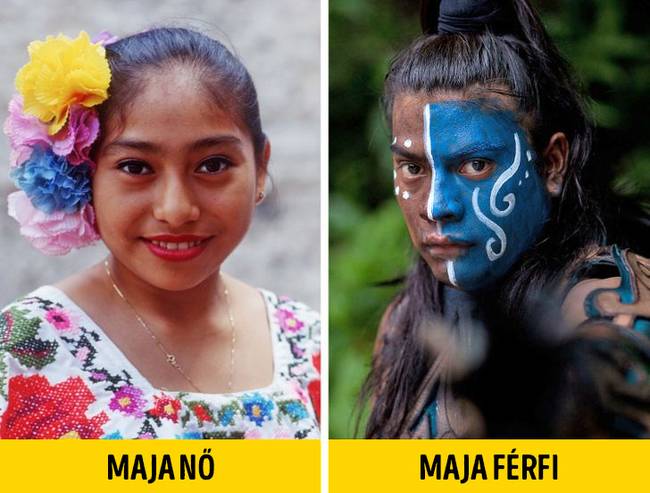 Maja nő és maja férfi
