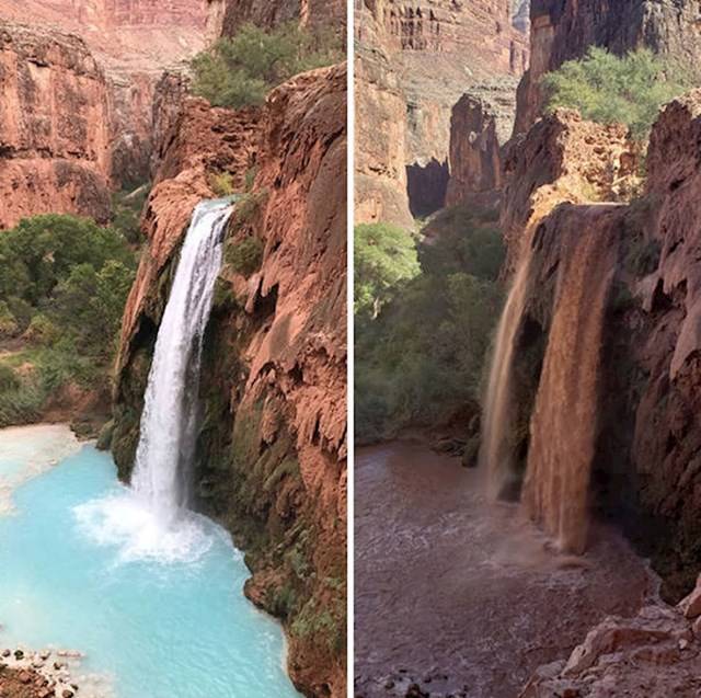 „10 kilométert túráztam, hogy láthassam a Havasu-vízesést."