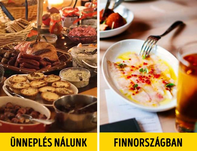 Náluk kizárólag minimális mennyiségű étel van az ünnepi asztalon
