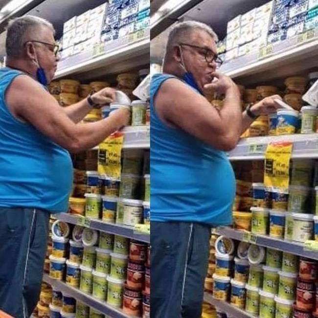 Beépített minőségellenőr egy sarki élelmiszerboltban.