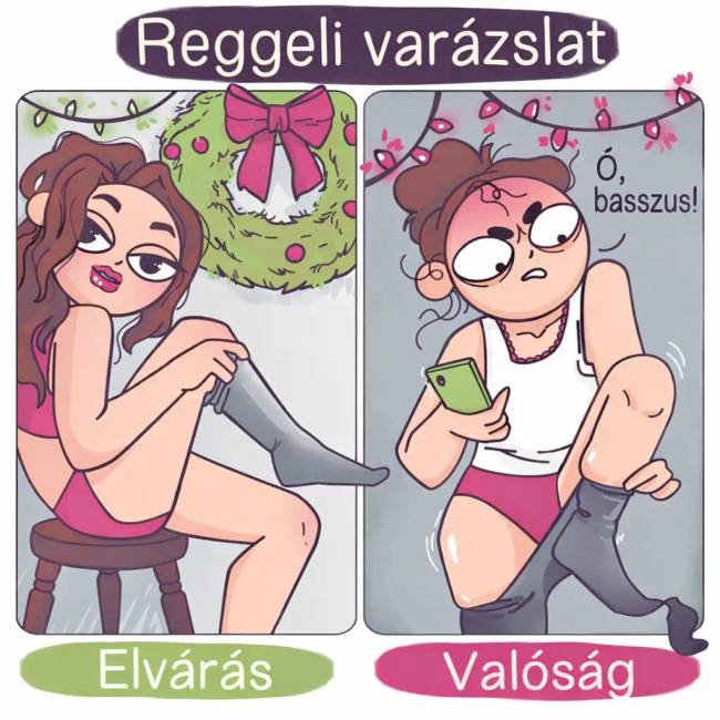 7 vidám képregény egy fiatal lány életéről