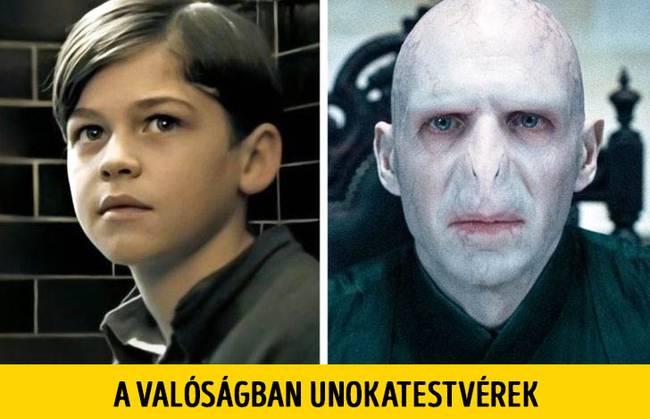 A Harry Potter és a Félvér Herceg című filmben Hiro Fiennes-Tiffin játszotta Tom Riddle szerepét. A srác valójában Rafe Fiennes unokaöccse, aki Voldemortot alakította.