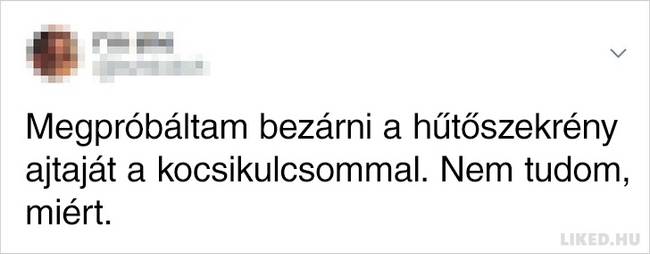 Bezárt hűtőajtó
