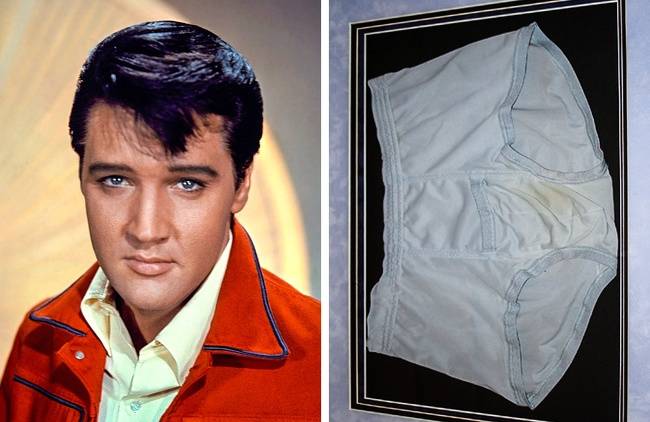 Elvis Presley alsóneműje - £10,000 (~3,6 millió forint)