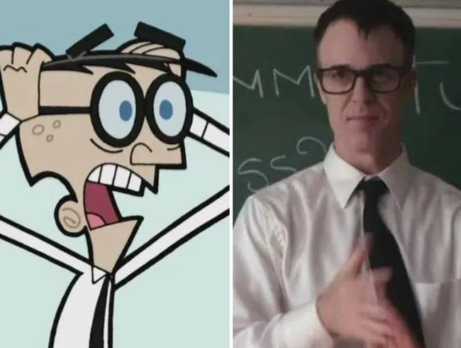 David Lewis haja tökéletesen passzolt a Tündéri keresztszülők Mr. Crocker-jéhez.