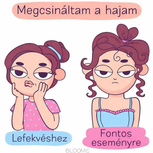 7 vidám képregény egy fiatal lány életéről