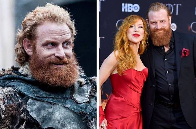 Kristofer Hivju (Tormund) és felesége, Gry Molvær Hivju újságíró.