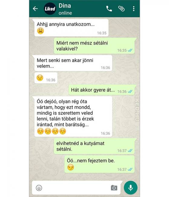 Nagyon kínos a szitu.
