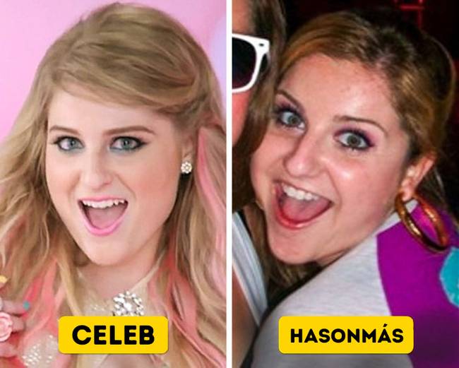 Próbálunk különbségeket találni Meghan Trainor és a hasonmása között, de eddig nem nagyon találtunk.