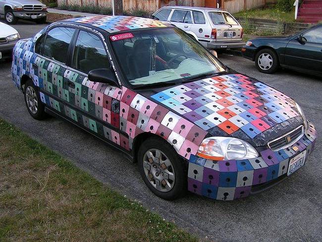 Floppy lemezek-ihlette Civic.