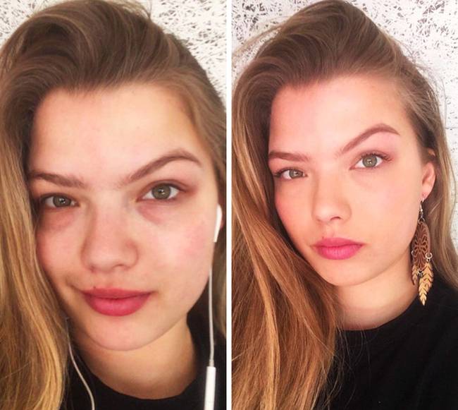 „Ez az én no makeup sminkem."