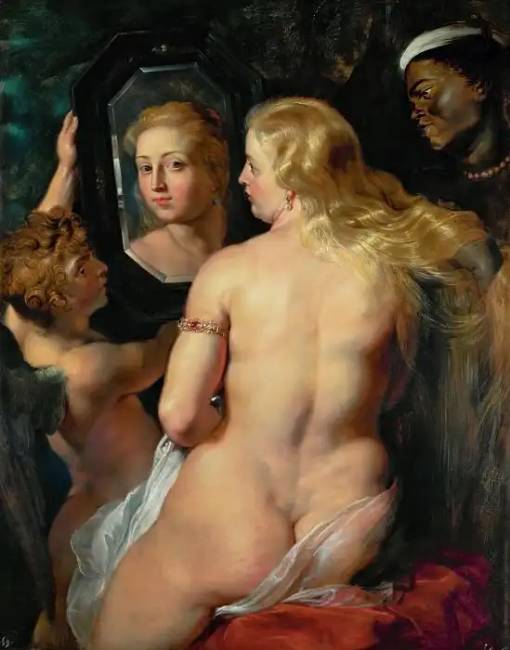 P. P. Rubens: 'Vénusz és Ámor tükörrel'.