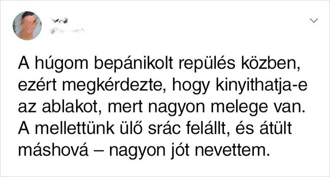Repülés közben pánik