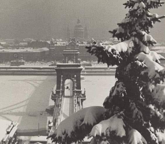 Hófödte Budapest, 1930 körül.