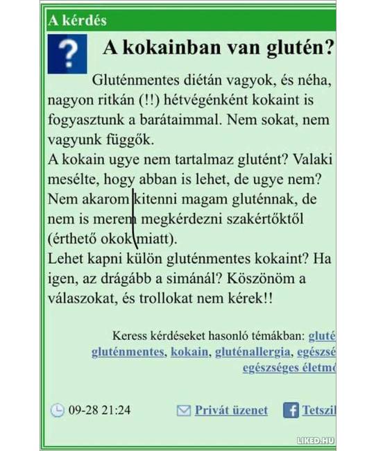 Még szerencse, hogy csak „néha".