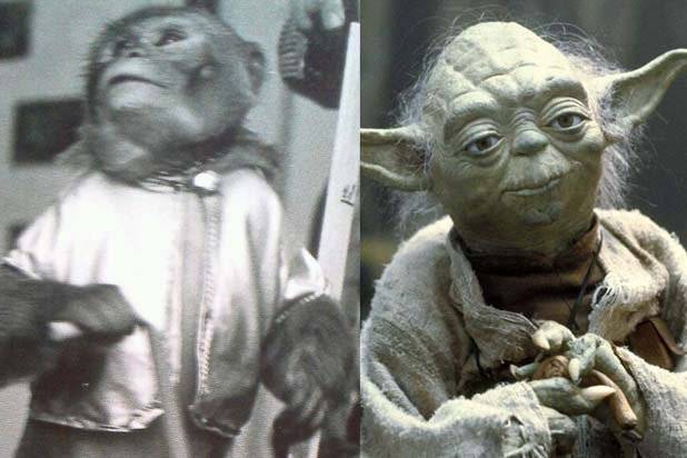 A kezdeti tervek szerint Yoda szerepét egy maszkos majom játszotta volna.