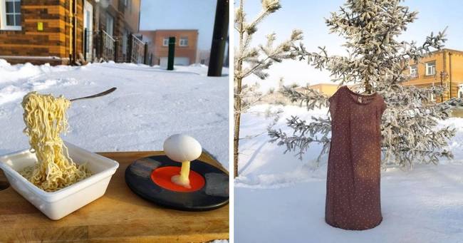 Szibéria, -45°C.