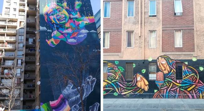 A chilei utcákon sétálni gyakran olyan, mintha egy gyönyörű múzeumban sétálnák. Az épületek falain rengeteg gyönyörű graffiti látható.
