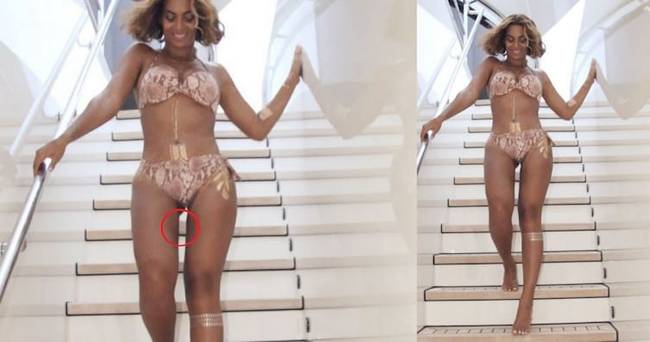 Vajon a véletlen műve, hogy csak és kizárólag Beyoncé combjai között nincs szintben a lépcső?!