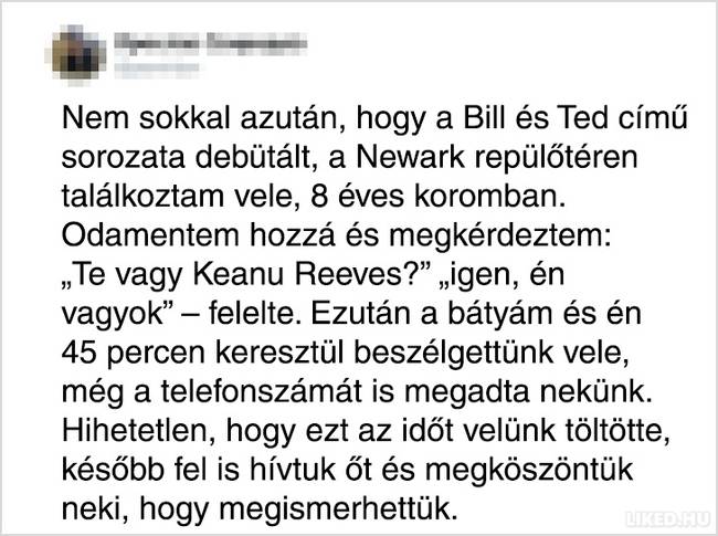 Keanu jól kijön a gyerekekkel.