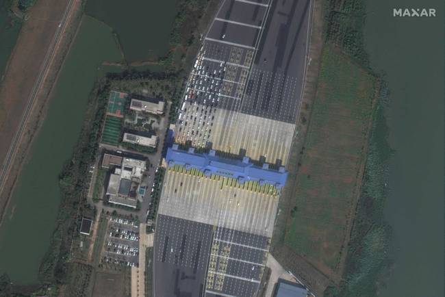Fizetőkapu az autópályán - Wuhan, Kína