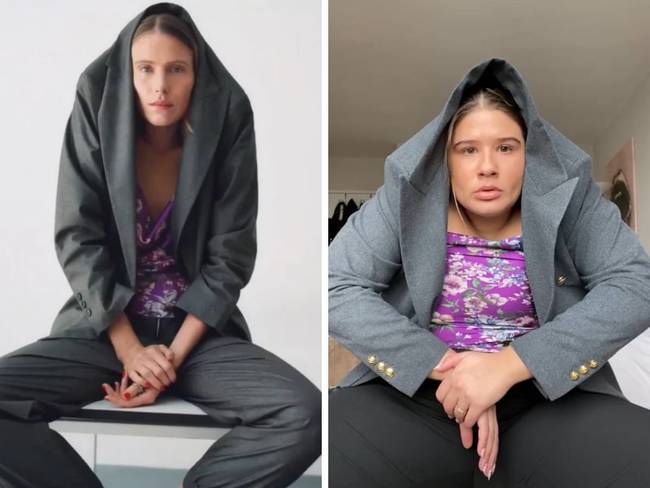 Így nézne ki, ha a ZARA modellek mintájára hordanánk a kabátainkat.