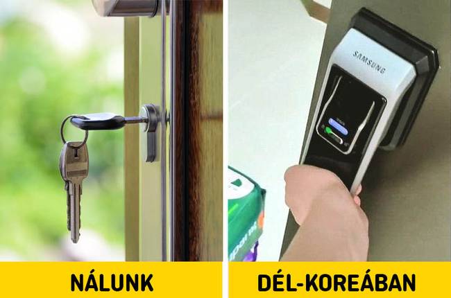 Szinte mindenhol elektromos zárak vannak.