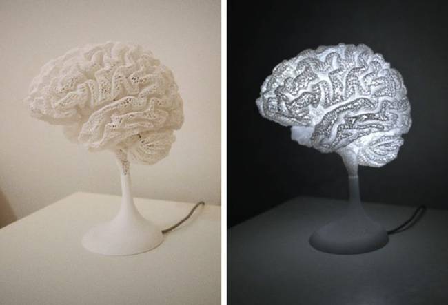 „Nemrég egy MRI-n voltam, és egy ingyenes szoftver, illetve egy 3D nyomtató segítségével lámpává változtattam az agyamról készült képet."