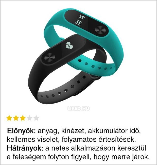 Okos fitnesz-karkötő.
