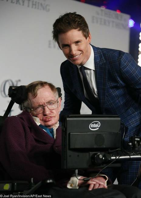 Eddie Redmayne találkozott Stephen Hawkinggal