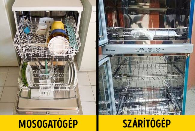 A mosogatógépek ritkák, helyettünk valószínűleg inkább szárítógépet találsz