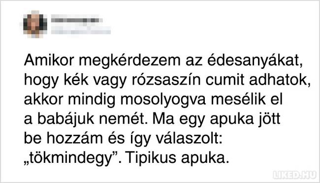 Az apukák nem foglalkoznak apróságokkal.