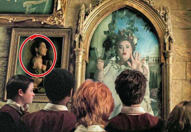 Az „Azkabani fogoly”-ban a Kövér hölgy portréja mellett egy festmény lóg, mely a film rendezőjének, Alfonso Cuarona-nak a feleségét és a lányát ábrázolja.