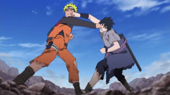 Naruto és Sasuke az animék egyik legmeghatározóbb rivális-csapata.