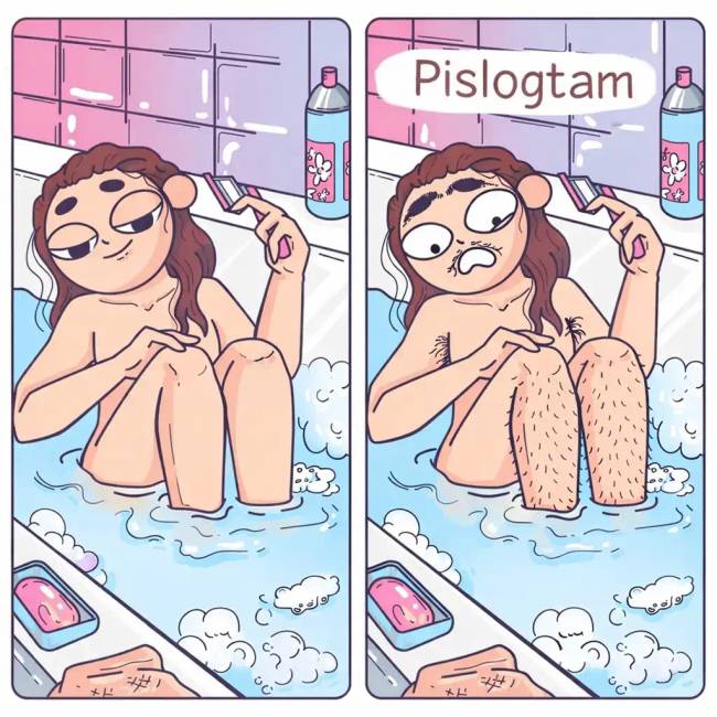 7 vidám képregény egy fiatal lány életéről