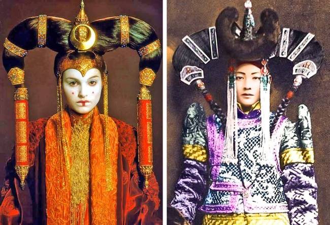 Padmé Amidala jelmezét Dzsingisz kán felesége ihlette.